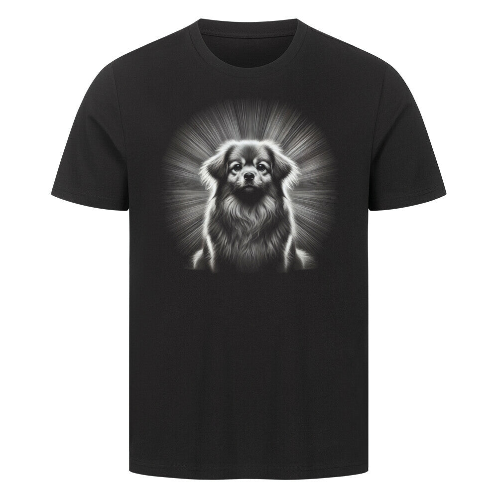 Premium T-Shirt "Tibet Spaniel - Shine" Schwarz – hunde-shirt.de