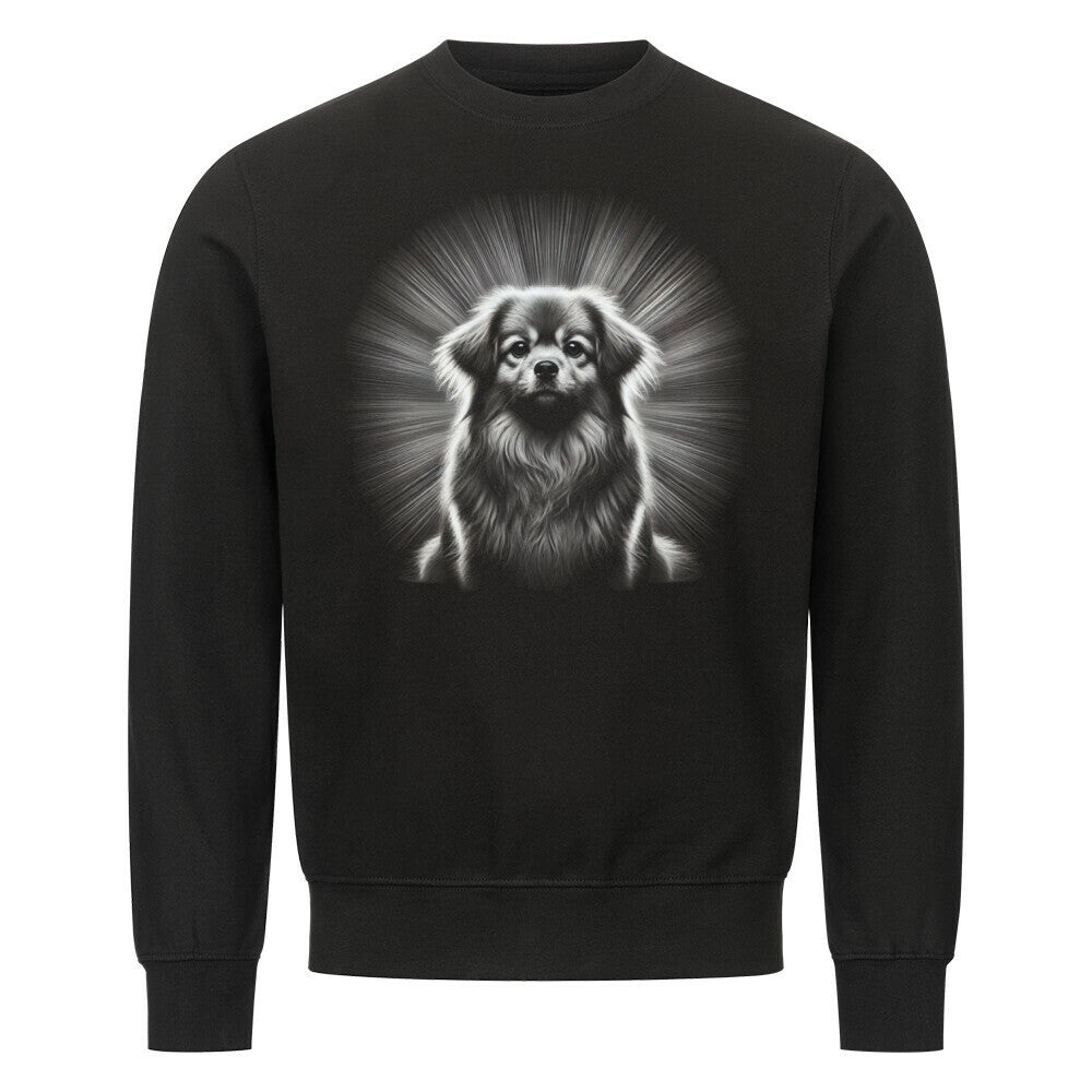Premium Sweatshirt "Tibet Spaniel - Shine" Schwarz – hunde-shirt.de