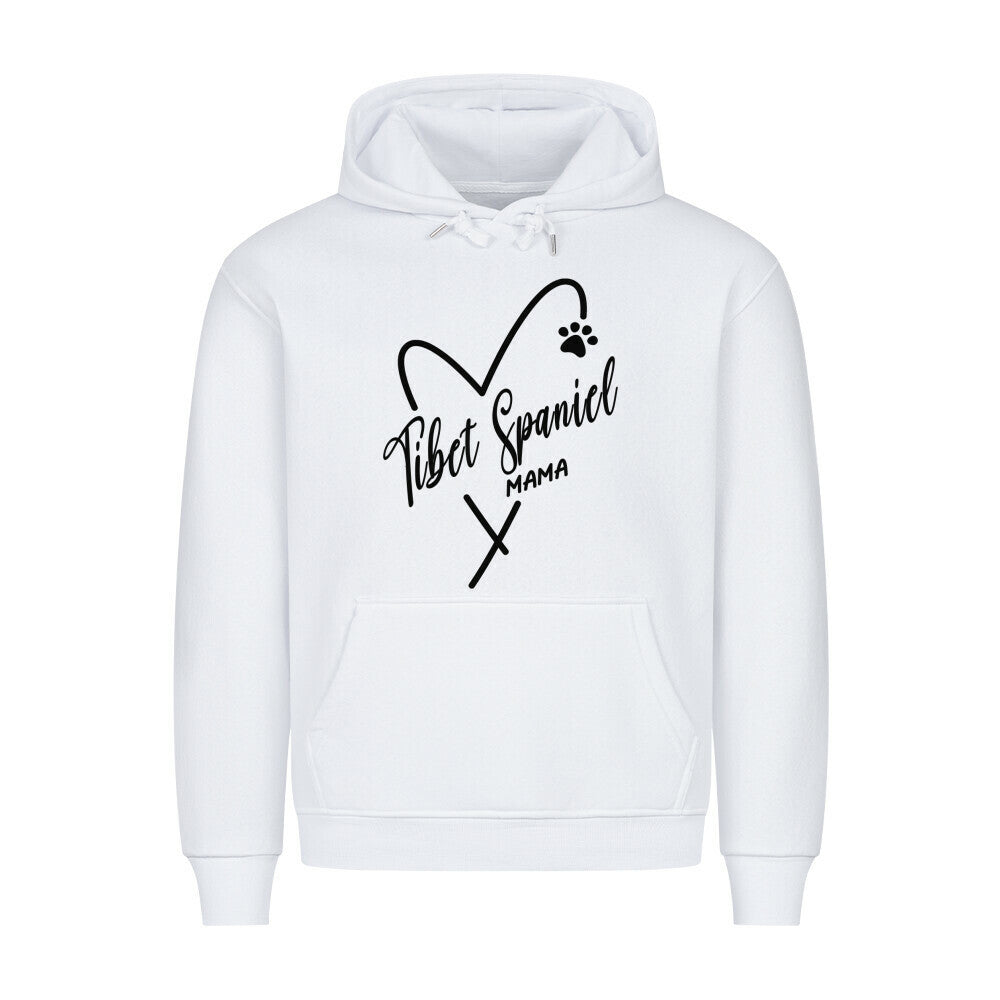 Premium Hoodie "Tibet Spaniel - Mama" Weiß – hunde-shirt.de