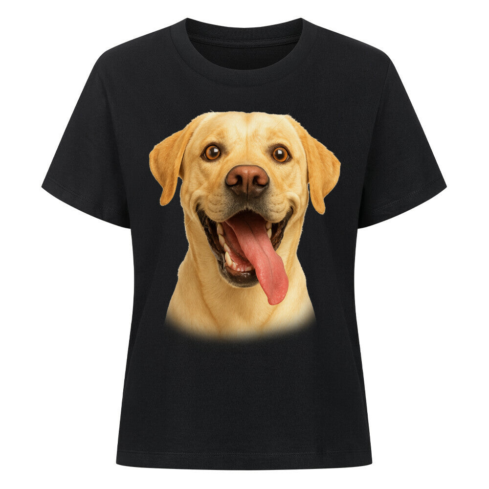 Premium Damen-Shirt "Labrador - Crazy" Schwarz – hunde-shirt.de