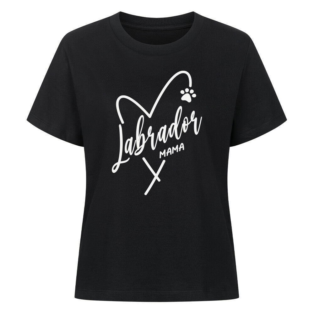 Premium Damen-Shirt "Labrador - Mama" Schwarz – hunde-shirt.de