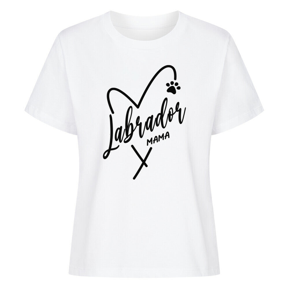 Premium Damen-Shirt "Labrador - Mama" Weiß – hunde-shirt.de