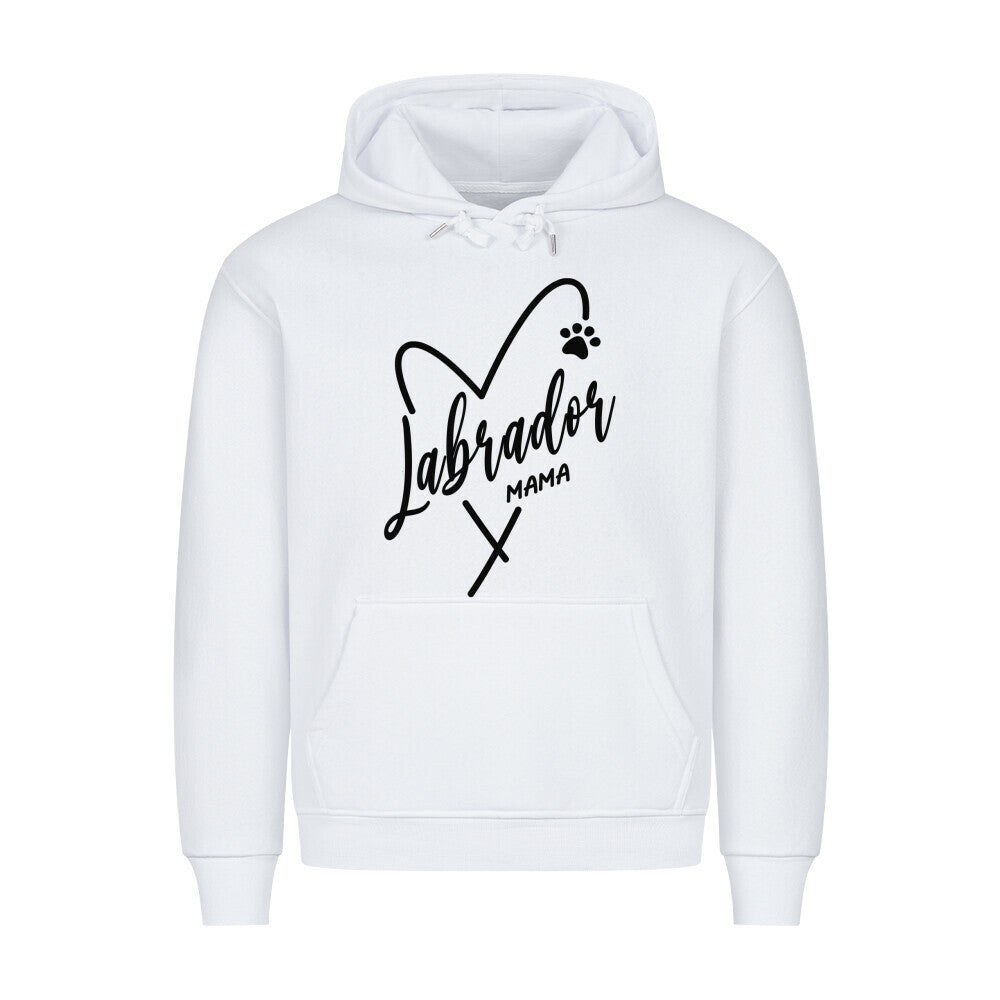 Premium Hoodie "Labrador - Mama" Weiß – hunde-shirt.de