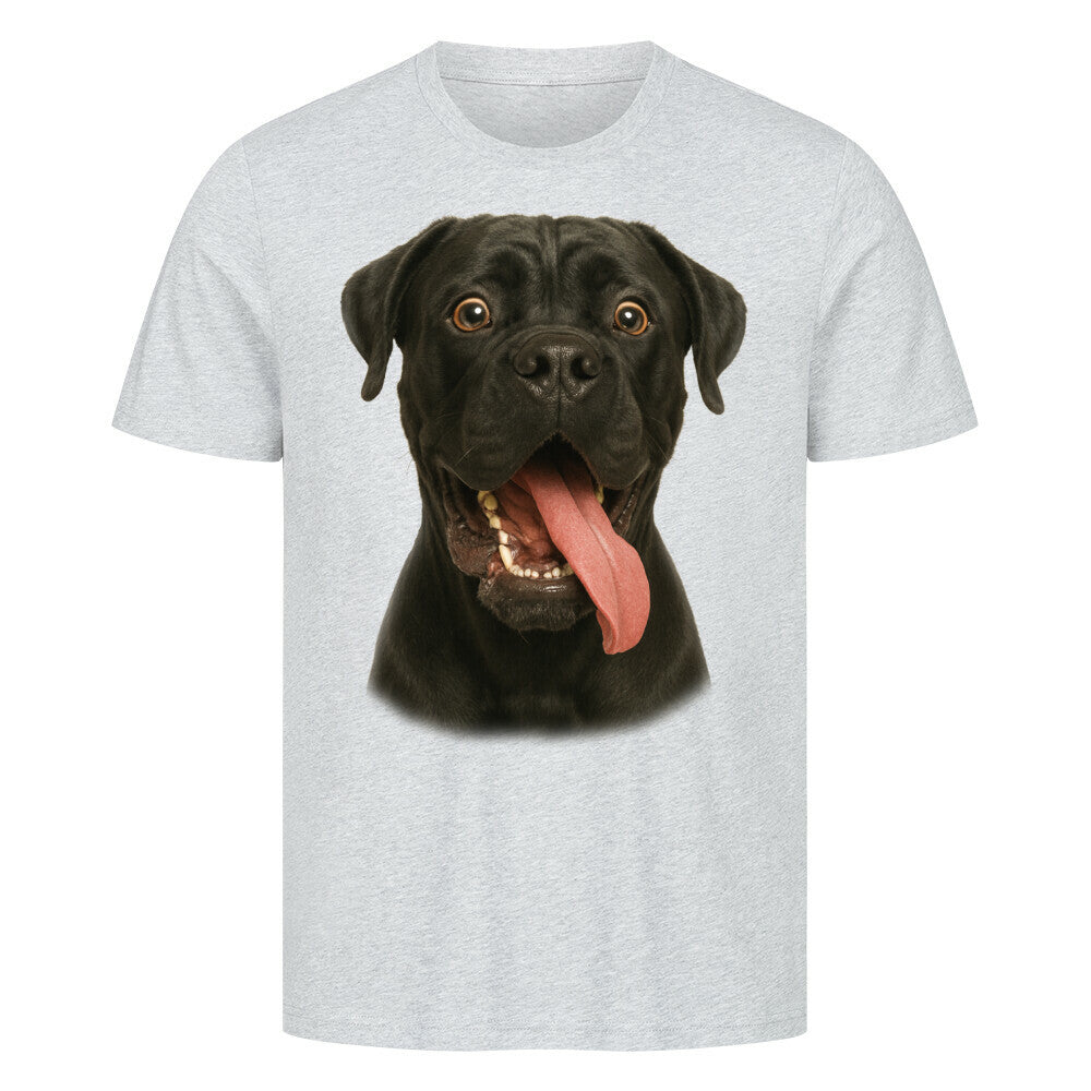 Premium T-Shirt "Cane Corso - Crazy" Heather Grey – hunde-shirt.de