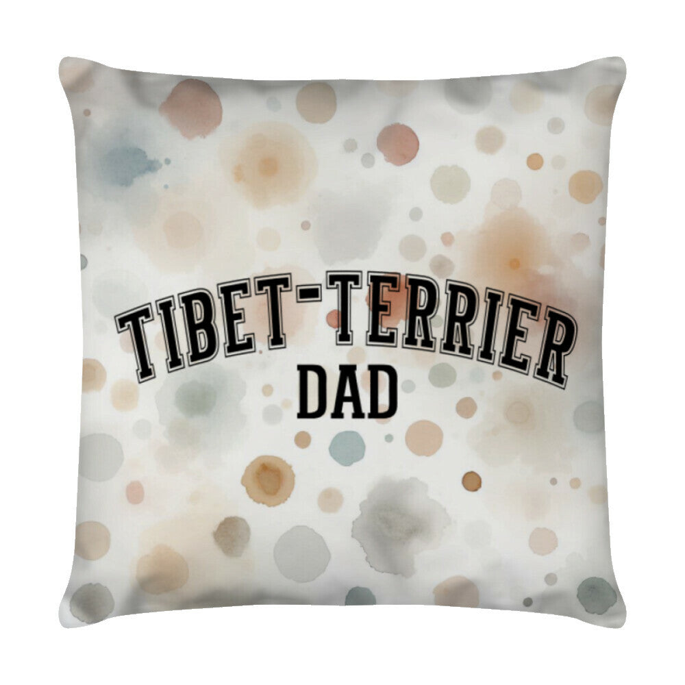 Kissen "Tibet Terrier - DAD" Weiß – hunde-shirt.de