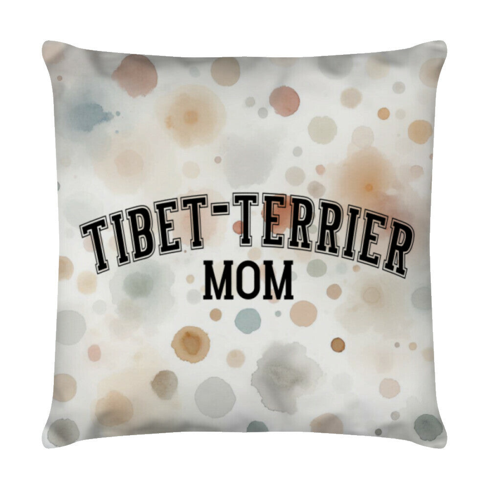 Kissen "Tibet Terrier - MOM" Weiß – hunde-shirt.de