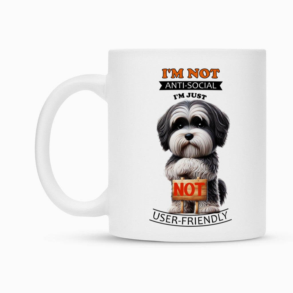 Tasse "Tibet Terrier - Anti-Social" – hunde-shirt.de
