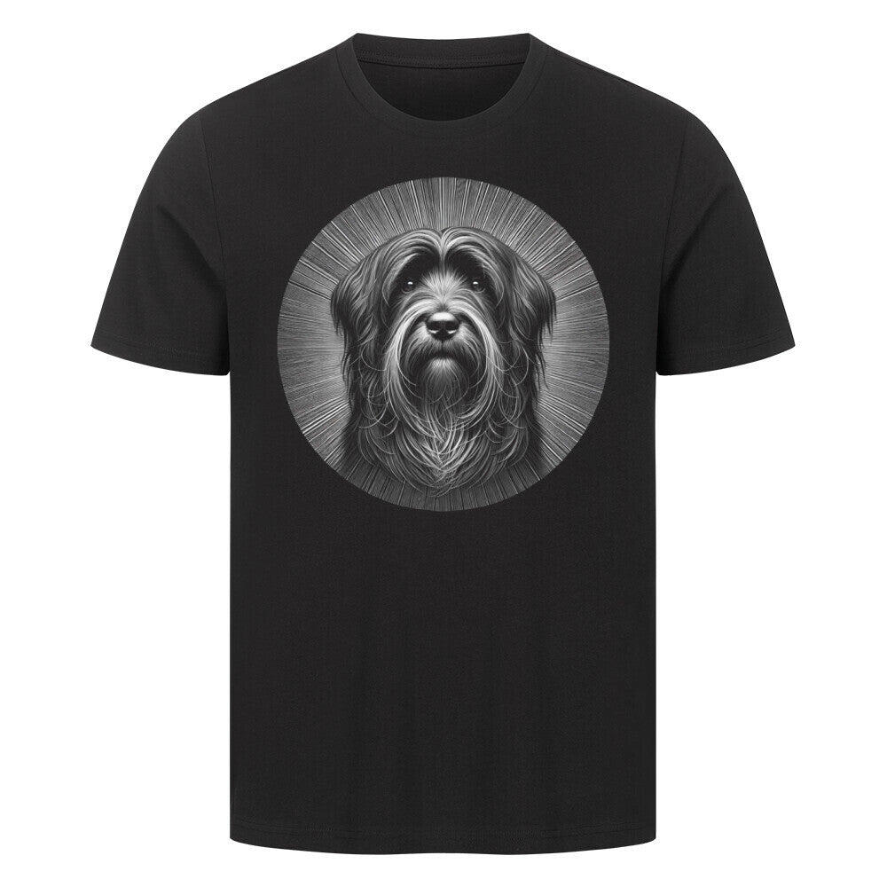 Premium T-Shirt "Tibet Terrier - Bright" Schwarz – hunde-shirt.de