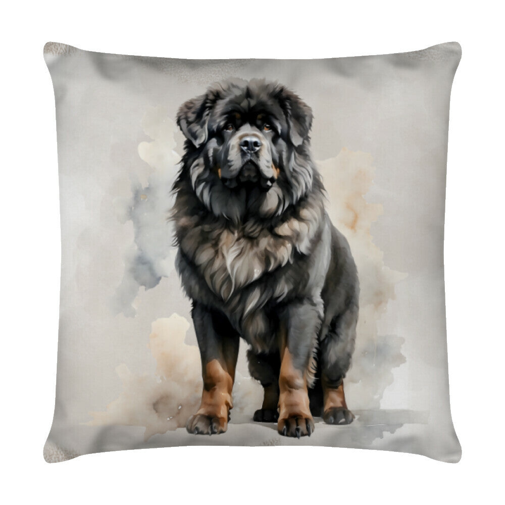 Kissen "Tibetmastiff - Prächtig" Weiß – hunde-shirt.de
