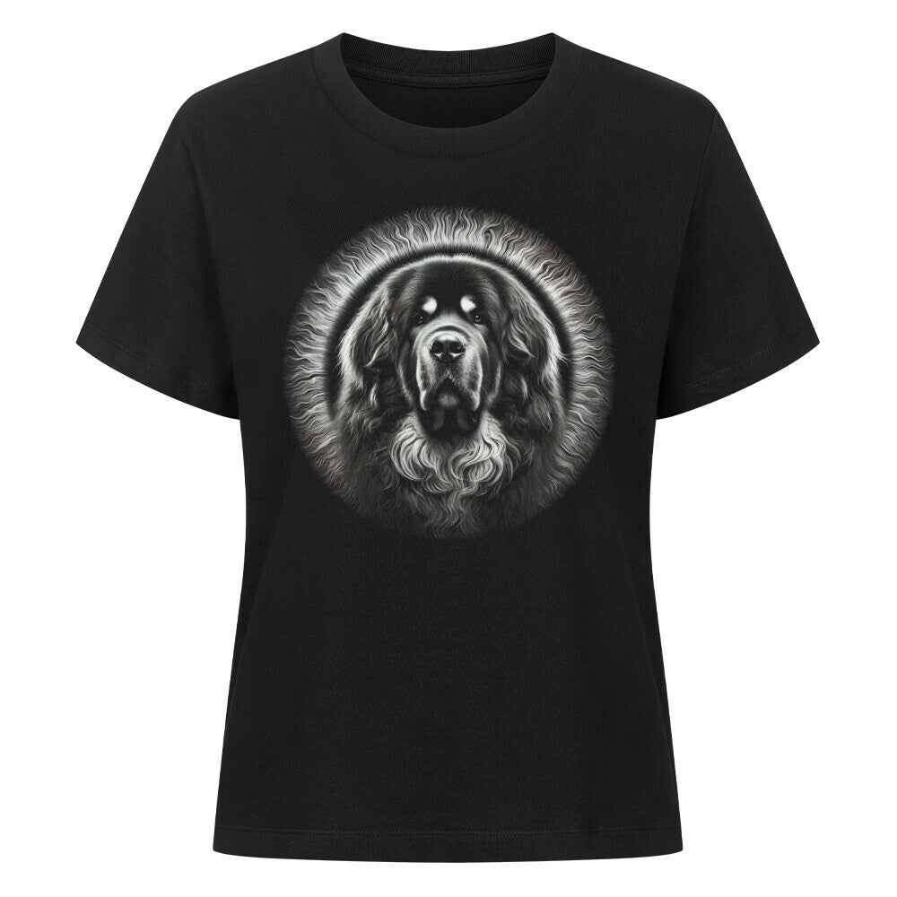 Premium Damen-Shirt "Tibetmastiff - Shine" Schwarz – hunde-shirt.de