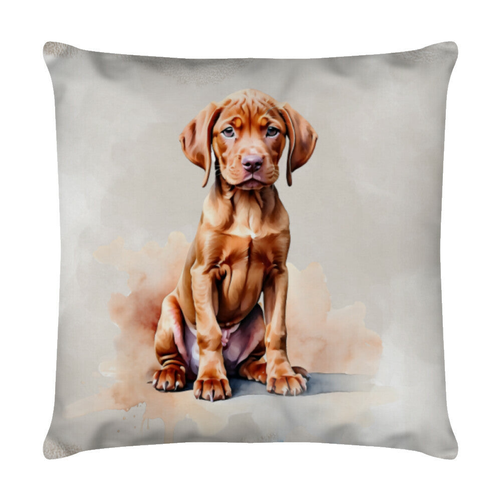 Kissen "Vizsla - Puppy" Weiß – hunde-shirt.de