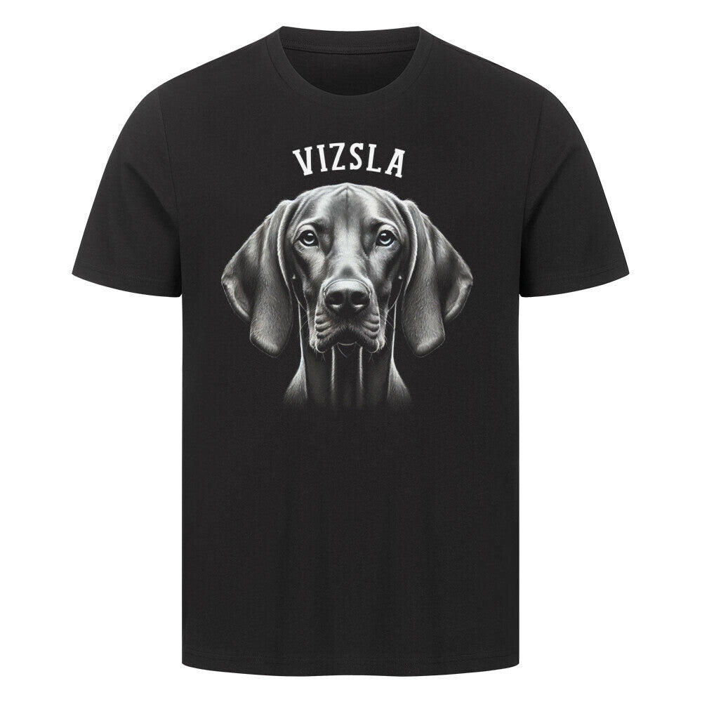 Premium T-Shirt "Vizsla - Pure" Schwarz – hunde-shirt.de