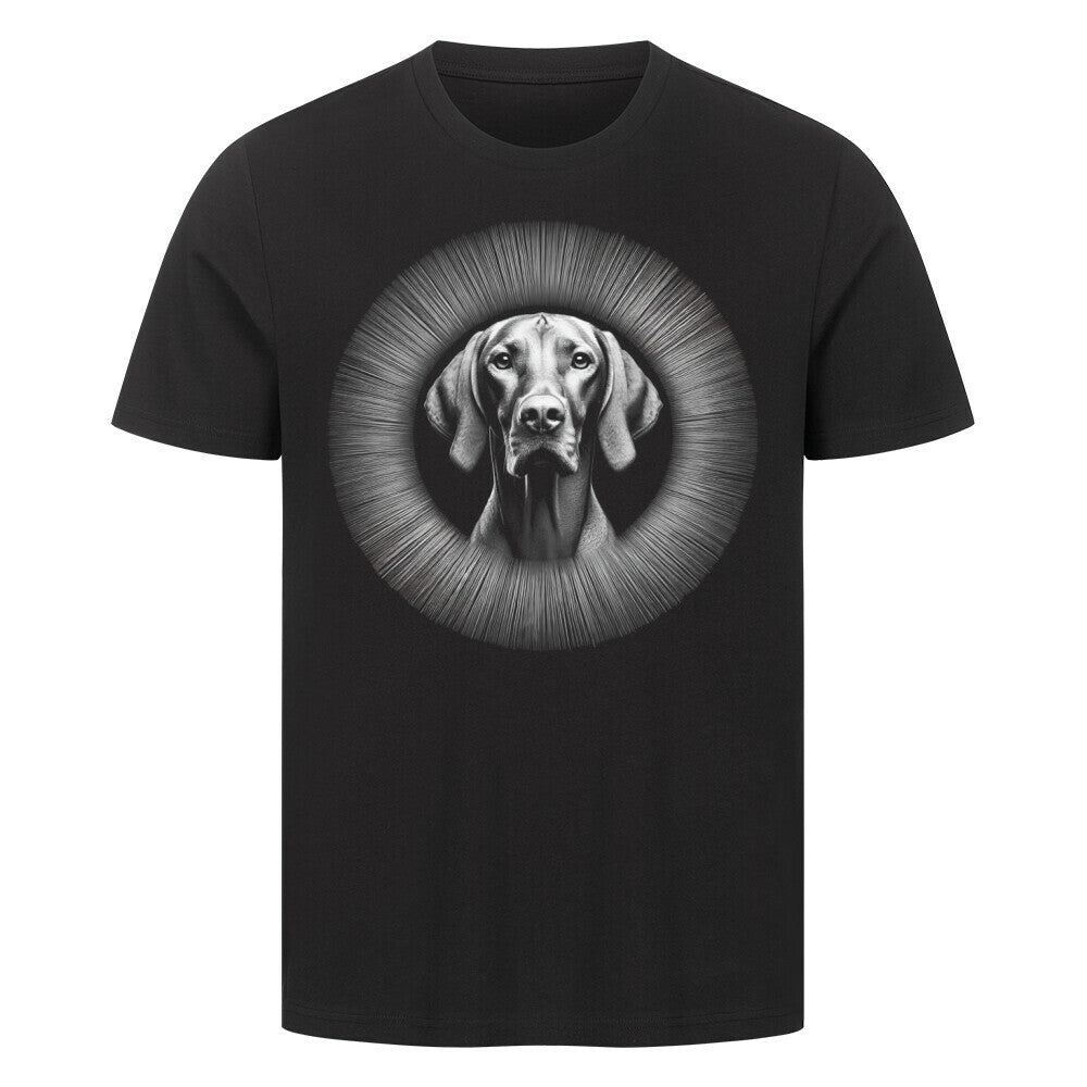 Premium T-Shirt "Vizsla - Star" Schwarz – hunde-shirt.de