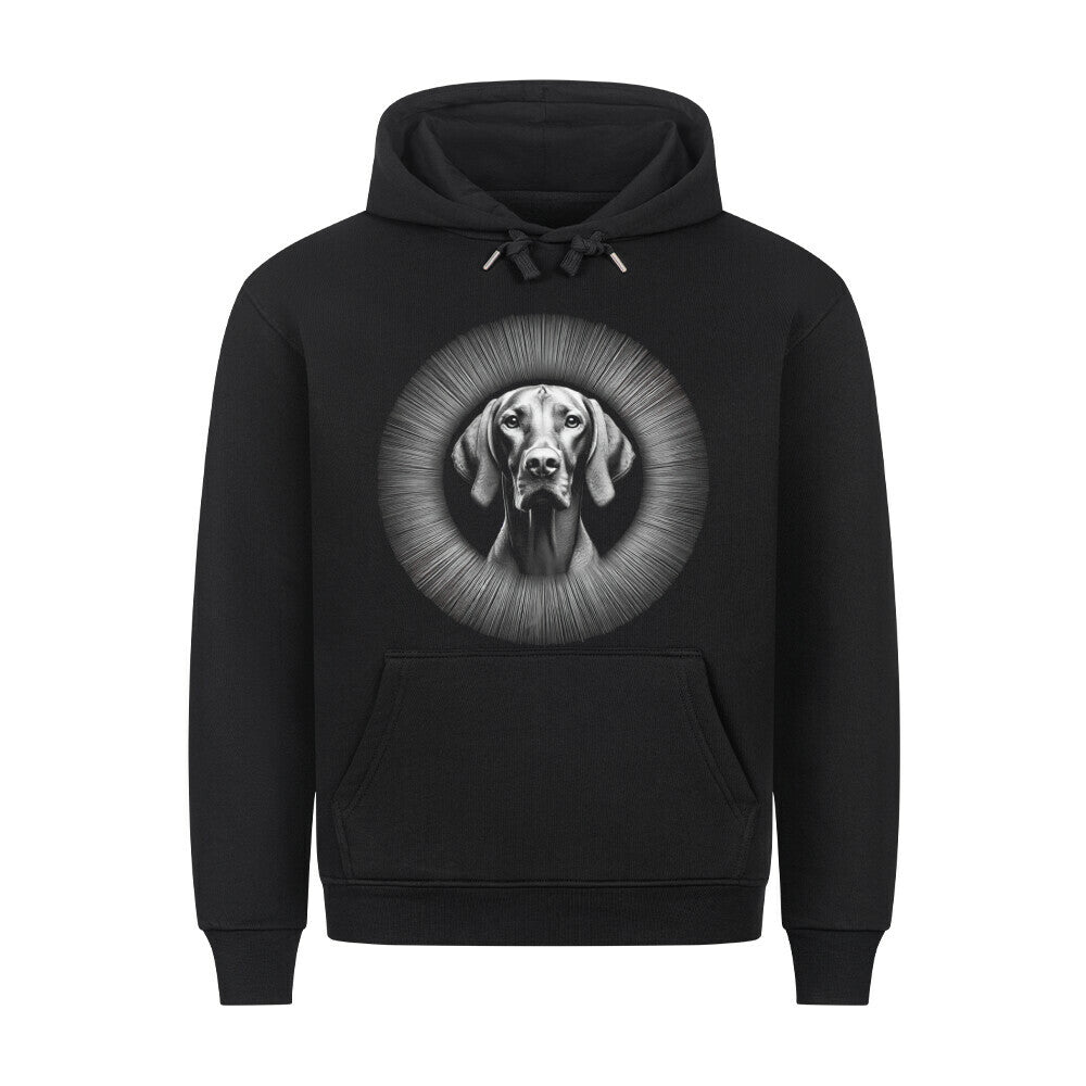 Premium Hoodie "Vizsla - Star" Schwarz – hunde-shirt.de