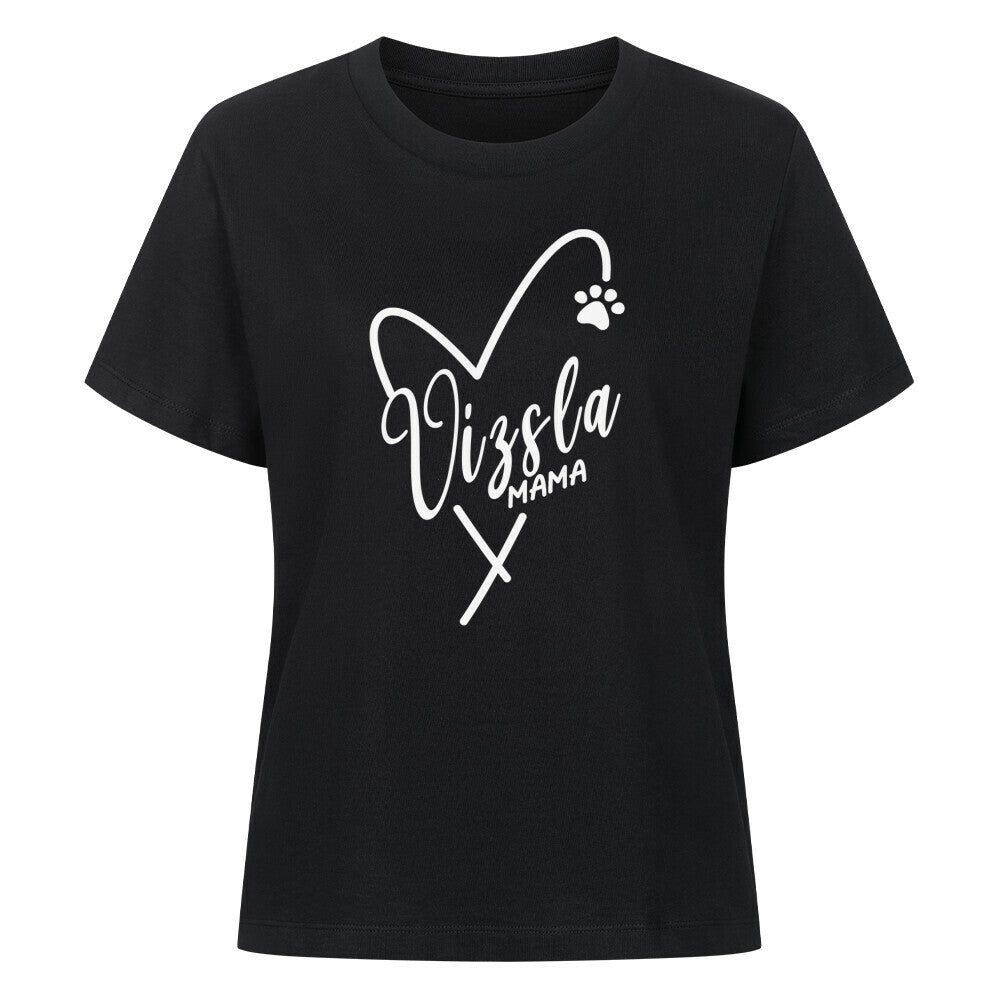 Premium Damen-Shirt "Vizsla - Mama" Schwarz – hunde-shirt.de