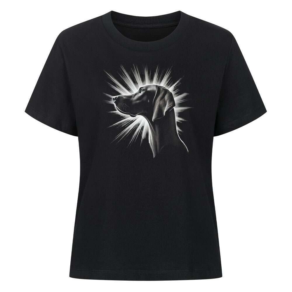 Premium Damen-Shirt "Vizsla - Shine" Schwarz – hunde-shirt.de