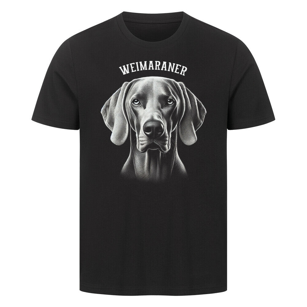 Premium T-Shirt "Weimaraner - Pure" Schwarz – hunde-shirt.de