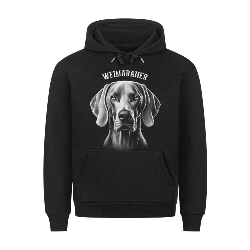 Premium Hoodie "Weimaraner - Pure" Schwarz – hunde-shirt.de