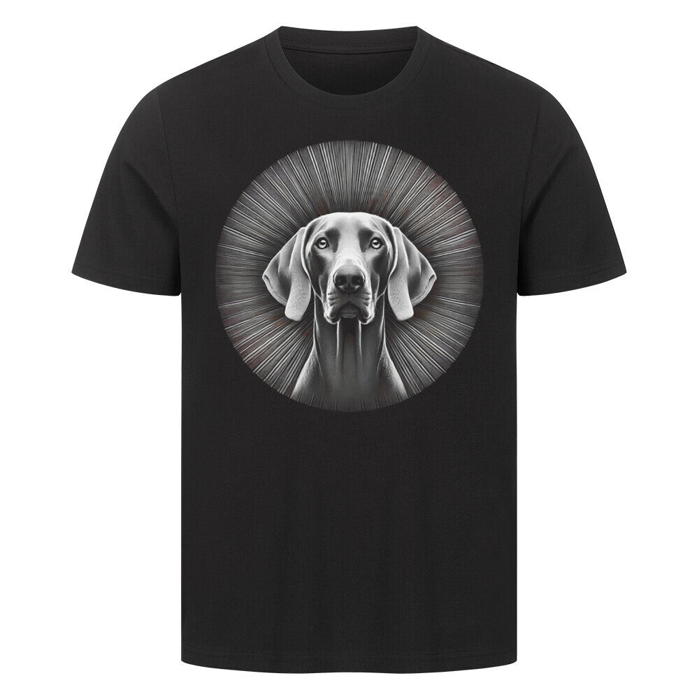 Premium T-Shirt "Weimaraner - Bright" Schwarz – hunde-shirt.de