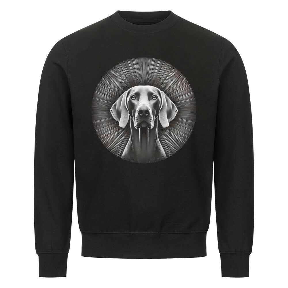 Premium Sweatshirt "Weimaraner - Bright" Schwarz – hunde-shirt.de