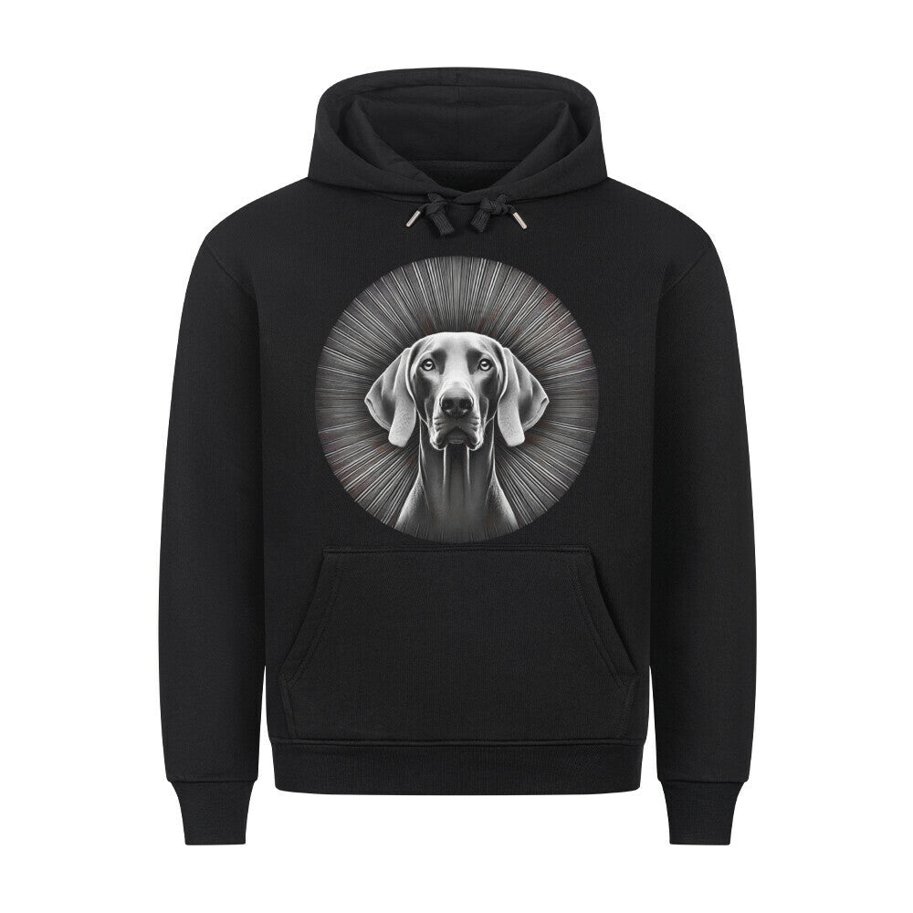 Premium Hoodie "Weimaraner - Bright" Schwarz – hunde-shirt.de