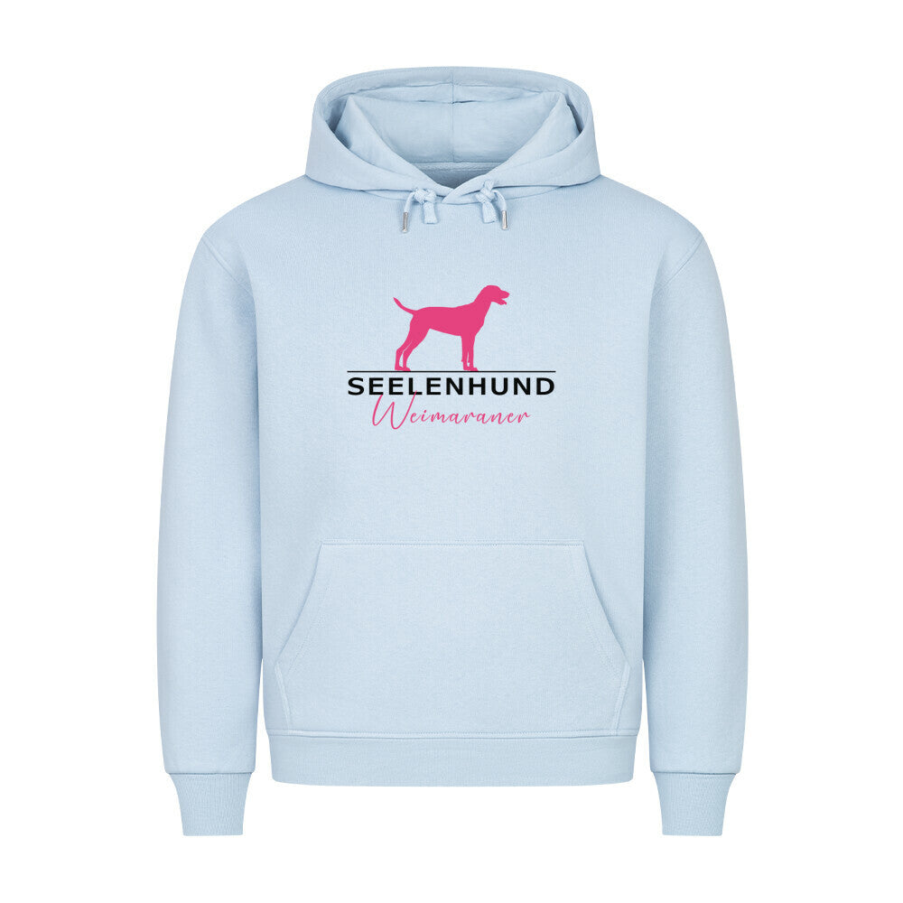 Premium Hoodie "Weimaraner - Seelenhund" Babyblau – hunde-shirt.de
