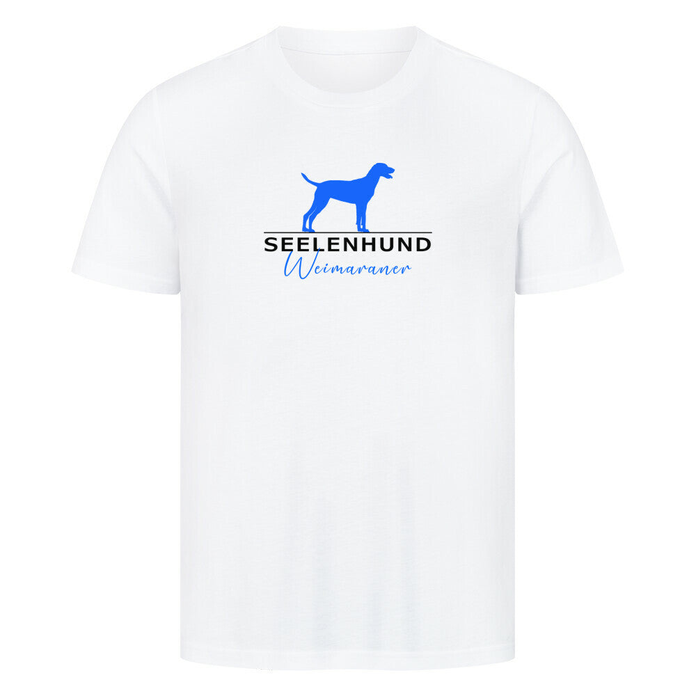 Premium T-Shirt "Weimaraner - Seelenhund" Weiß – hunde-shirt.de