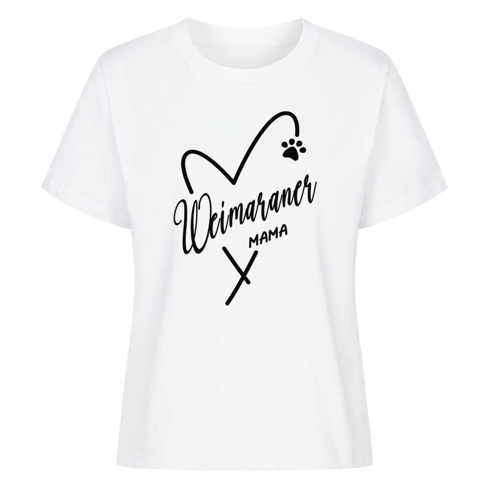 Premium Damen-Shirt "Weimaraner - Mama" Weiß – hunde-shirt.de