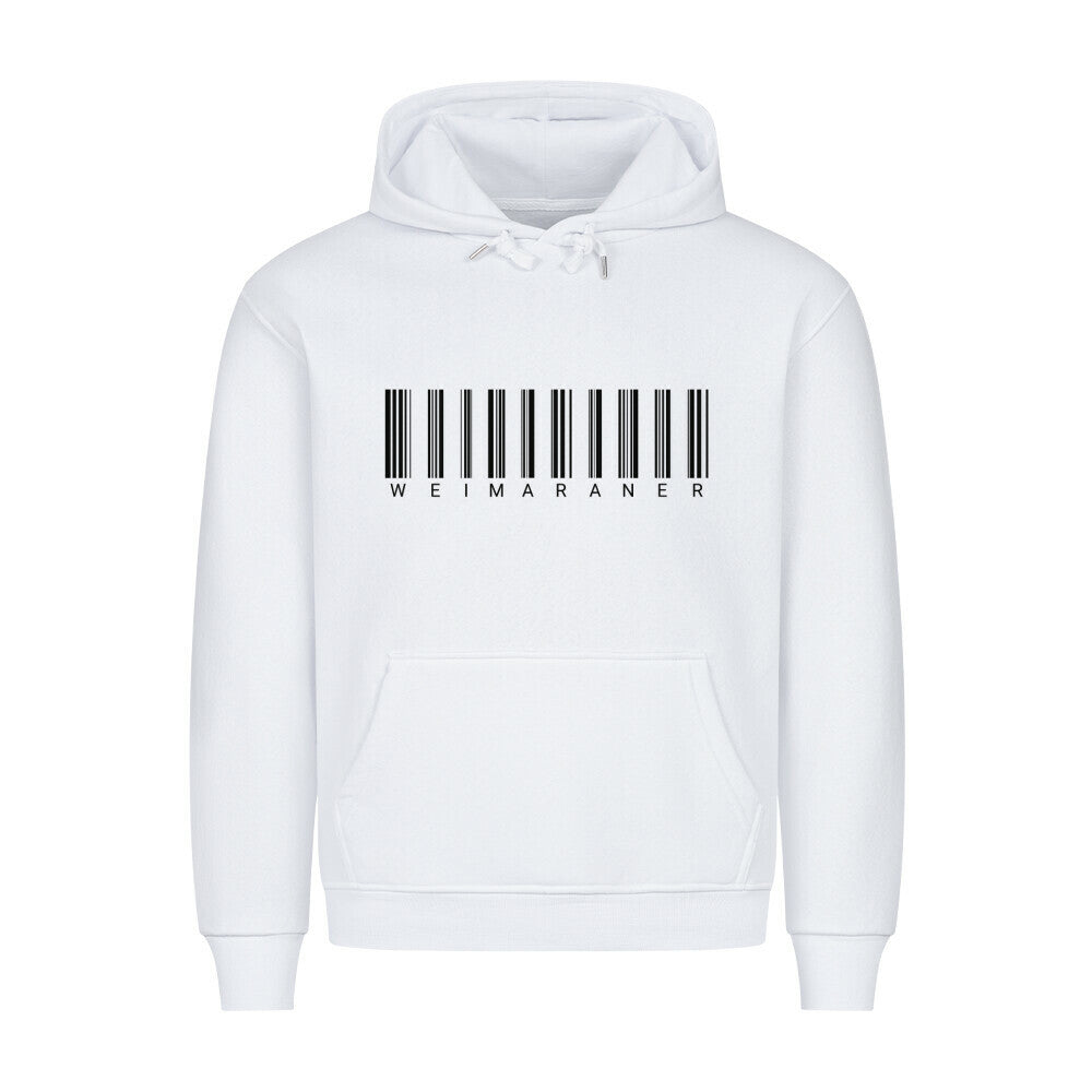 Premium Hoodie "Weimaraner - Scan" Weiß – hunde-shirt.de