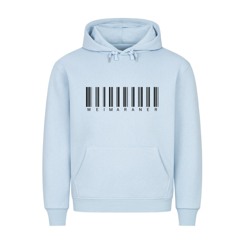 Premium Hoodie "Weimaraner - Scan" Babyblau – hunde-shirt.de