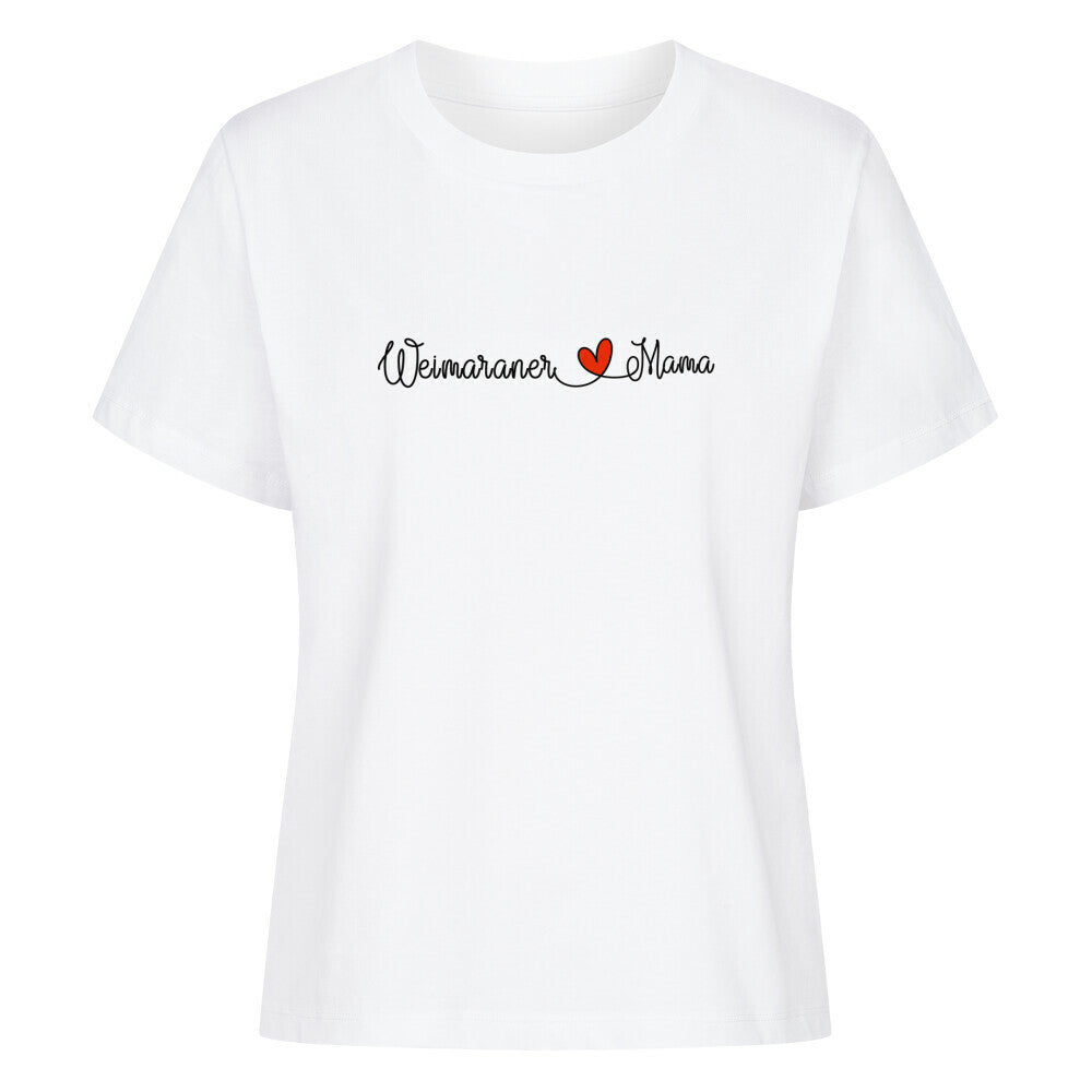 Premium Damen-Shirt "Weimaraner - Mama" Weiß – hunde-shirt.de