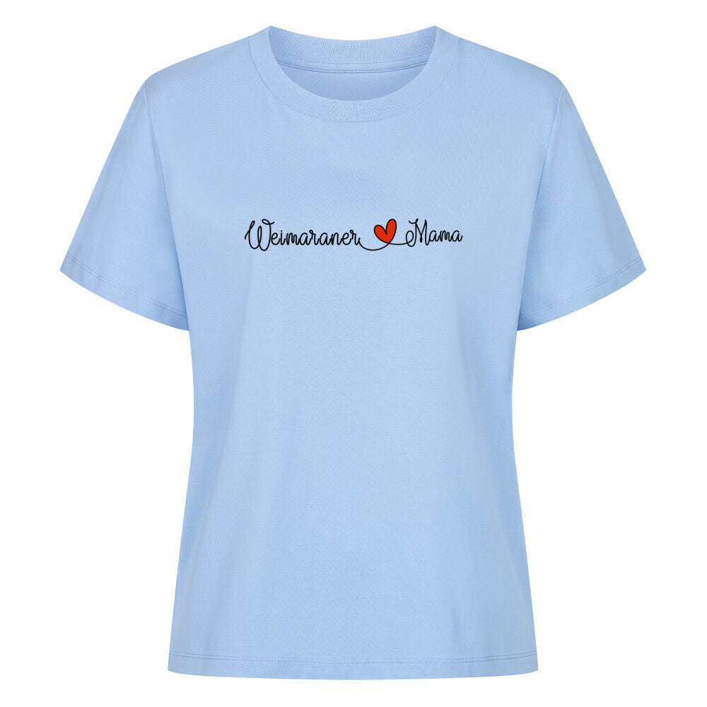 Premium Damen-Shirt "Weimaraner - Mama" Sky Blue – hunde-shirt.de
