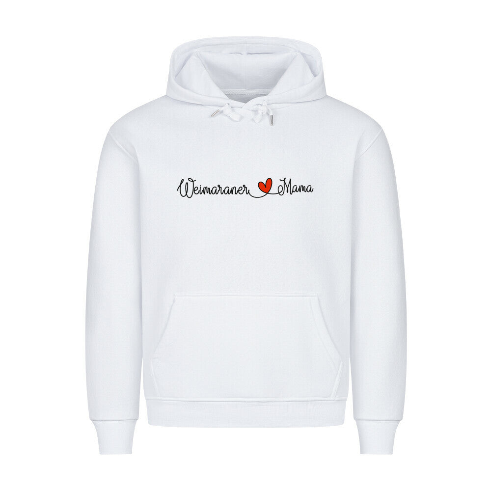 Premium Hoodie "Weimaraner - Mama" Weiß – hunde-shirt.de