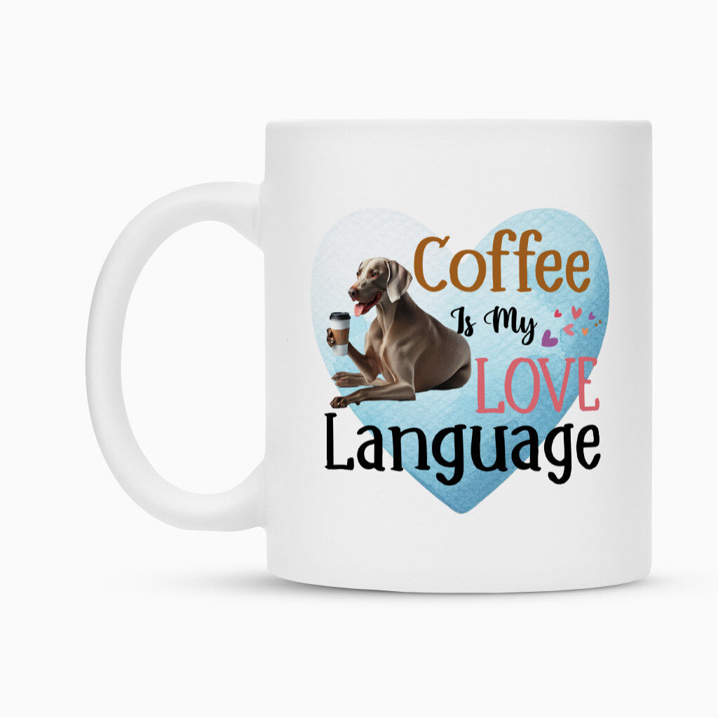 Tasse "Weimaraner - Love Language" – hunde-shirt.de
