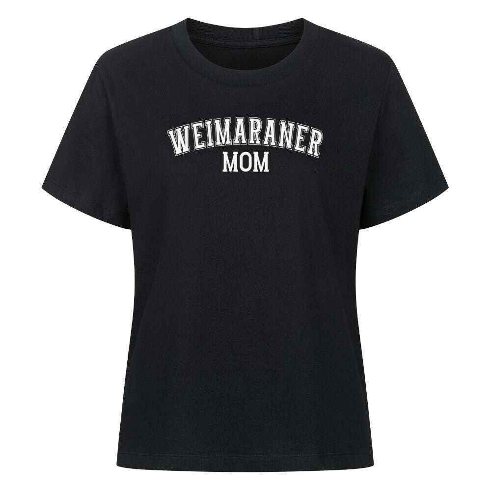 Premium Damen-Shirt "Weimaraner - MOM" Schwarz – hunde-shirt.de