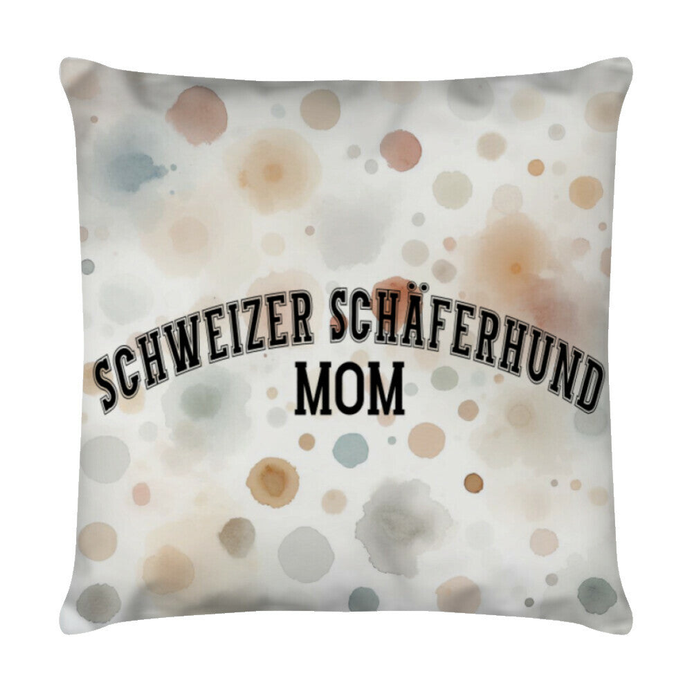 Kissen "Schweizer Schäferhund - MOM" Weiß – hunde-shirt.de