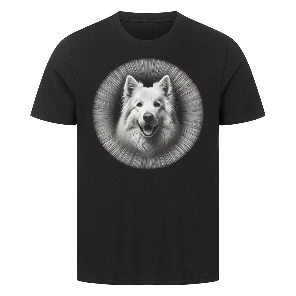 Premium T-Shirt "Schweizer Schäferhund - Bright" Schwarz – hunde-shirt.de