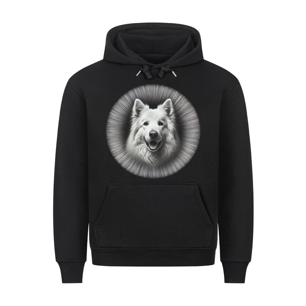 Premium Hoodie "Schweizer Schäferhund - Bright" Schwarz – hunde-shirt.de