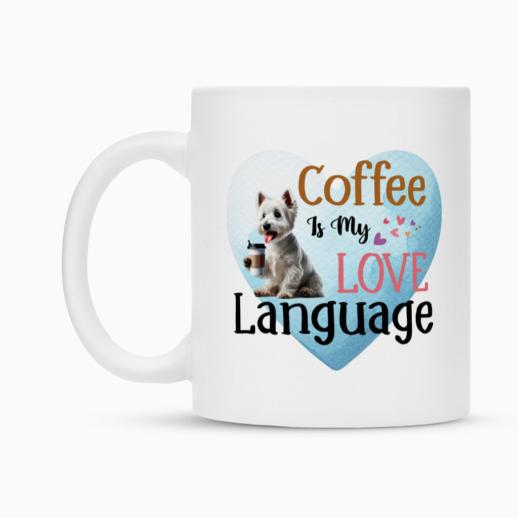 Tasse "Westie - Love Language" – hunde-shirt.de