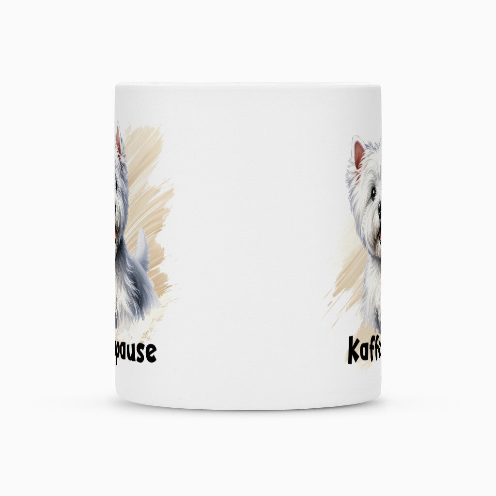 Tasse "Westie - Kaffeepause" – hunde-shirt.de