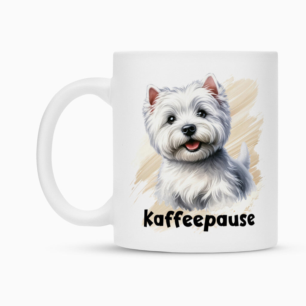 Tasse "Westie - Kaffeepause" – hunde-shirt.de