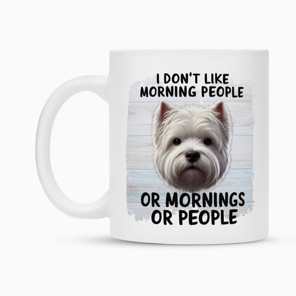 Tasse "Westie - Morning People" – hunde-shirt.de