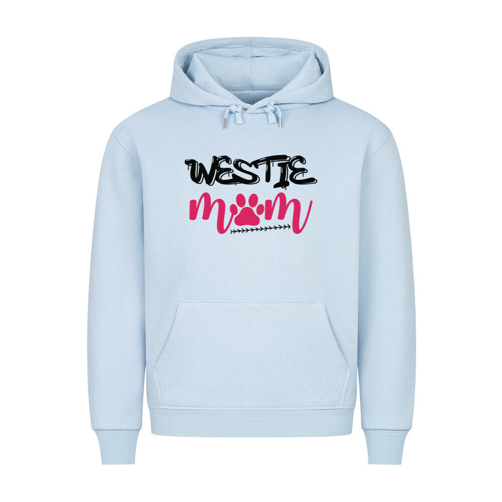 Premium Hoodie "Westie - Mom" Babyblau – hunde-shirt.de