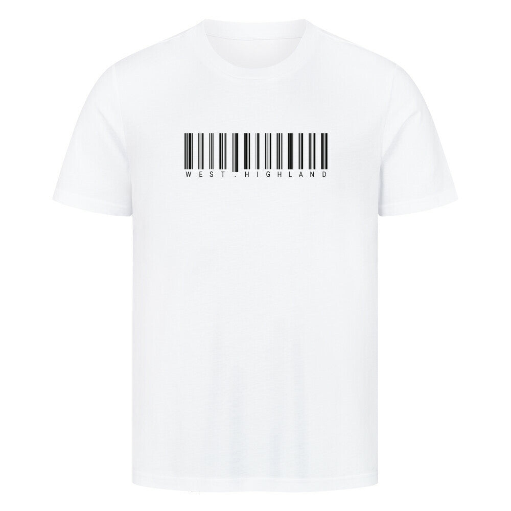 Premium T-Shirt "West Highland - Scan" Weiß – hunde-shirt.de