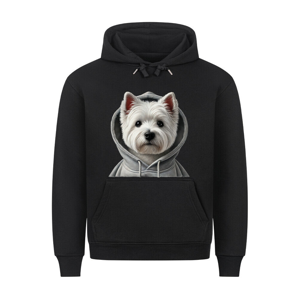 Premium Hoodie "West Highland Terrier - Hooded" Schwarz – hunde-shirt.de
