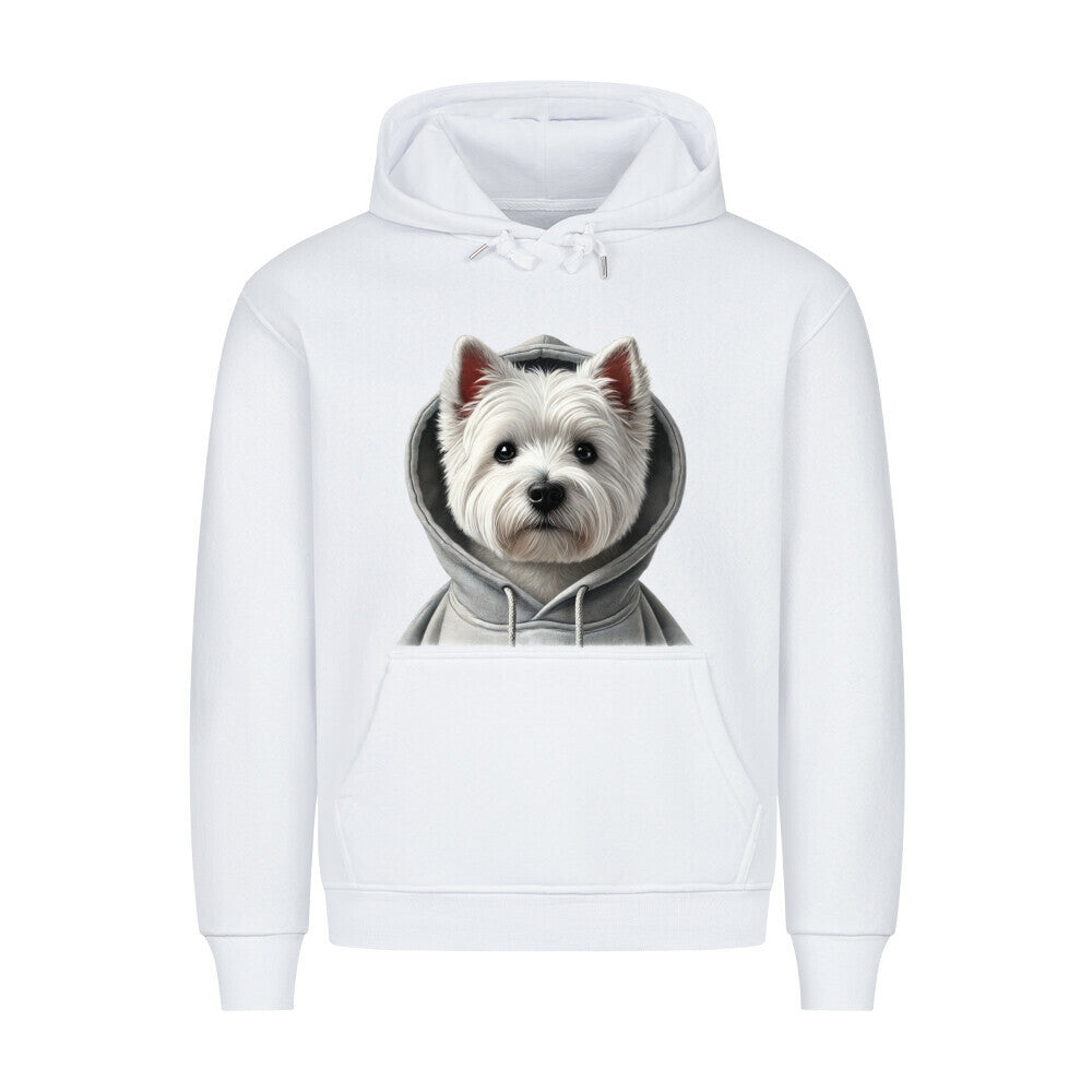 Premium Hoodie "West Highland Terrier - Hooded" Weiß – hunde-shirt.de