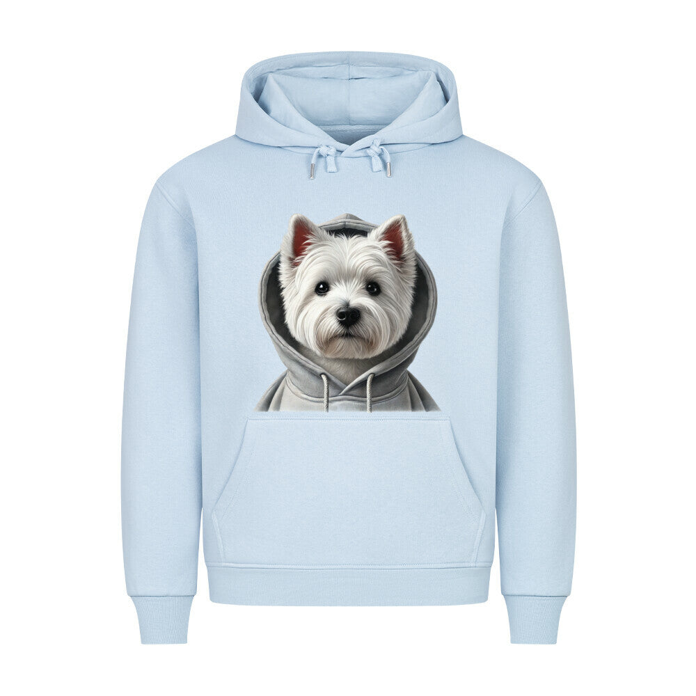 Premium Hoodie "West Highland Terrier - Hooded" Babyblau – hunde-shirt.de