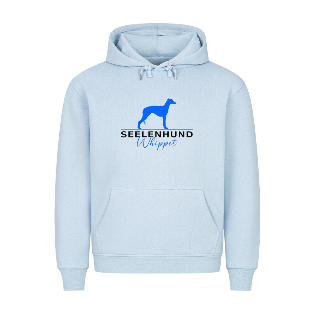 Premium Hoodie "Whippet - Seelenhund" Babyblau – hunde-shirt.de