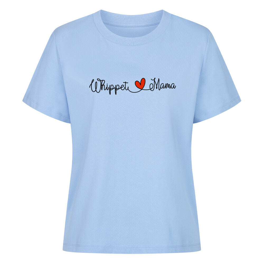 Premium Damen-Shirt "Whippet - Mama" Sky Blue – hunde-shirt.de