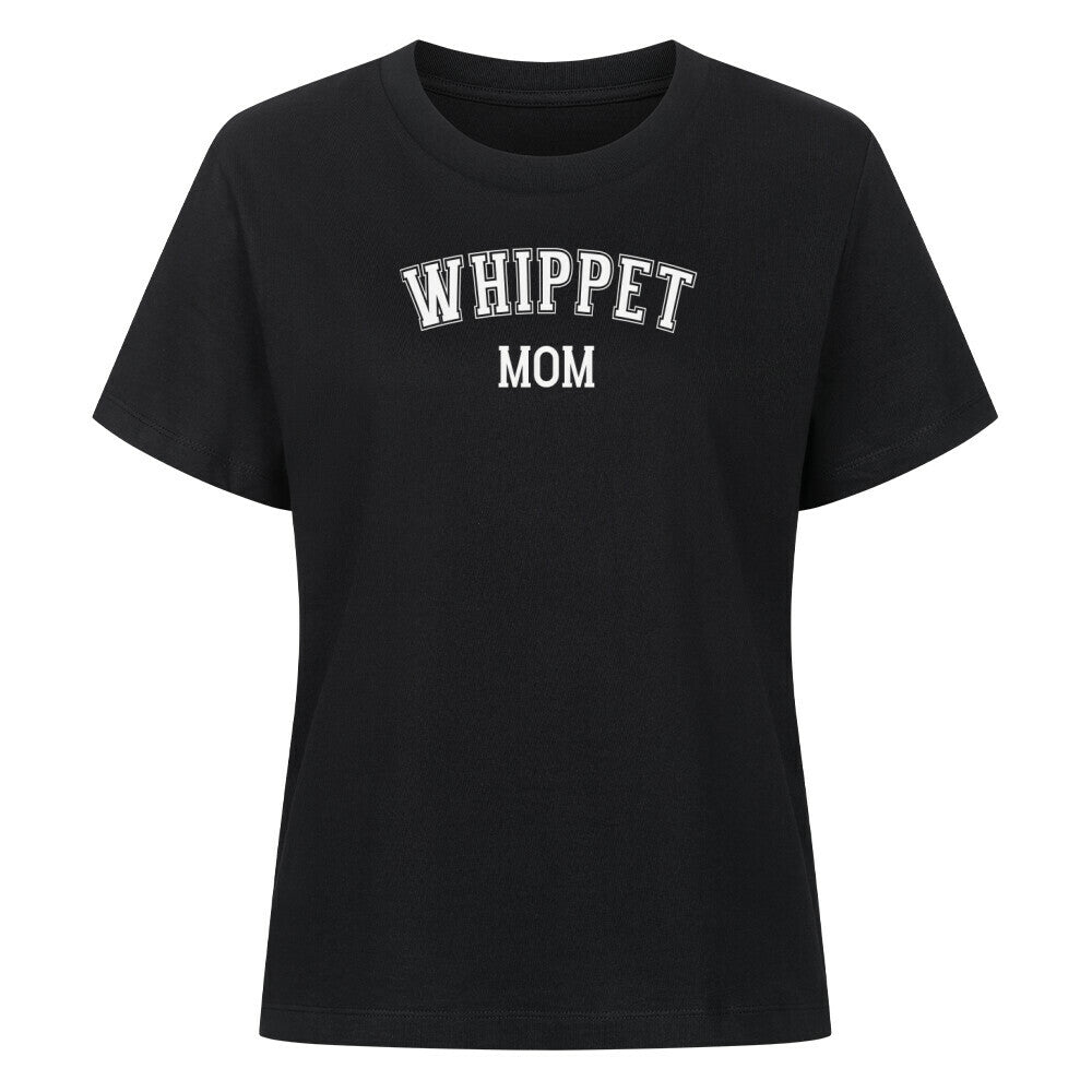 Premium Damen-Shirt "Whippet - MOM" Schwarz – hunde-shirt.de